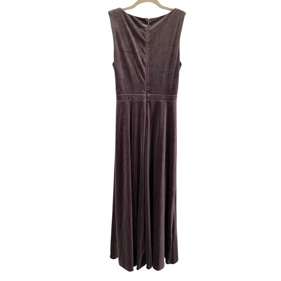 Lulus Dusty Purple Velvet Sleeveless Maxi Dress Medium - Picture 8 of 11